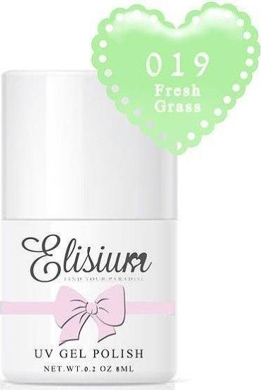 Llak xheli Elisium 019 Fresh Grass, hibrid, 8ml, jeshile e çelët