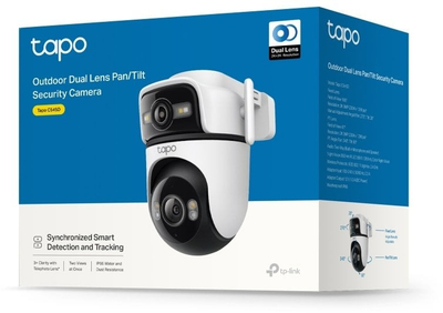 Kamerë sigurie TP-Link Tapo C545D, 2K, 360° AI tracking, e bardhë