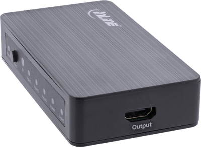 Ndërprës HDMI InLine, 5 porta, 4K 60Hz, i zi