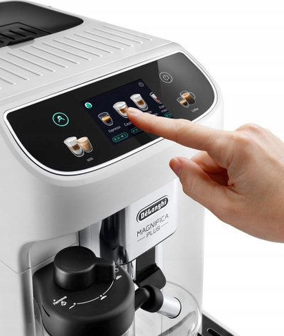 Aparat за кафе DeLonghi Magnifica Plus ECAM320.60.W, автоматска мелница, еспресо, бел