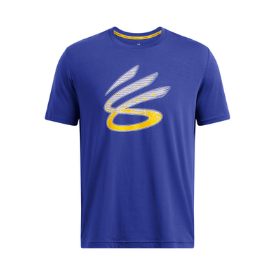 Bluzë T shirt për meshkuj Under Armour Curry Logo Trend, pambuk poliester, blu