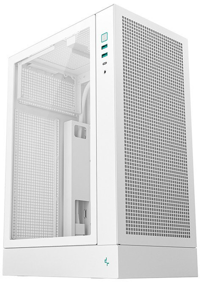 Kuti PC Deepcool Mini CH170 Plus, mATX Mini ITX, e bardhë