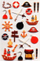 Ngjitëse 3D Maildor Cooky Pirates, set dekorativ, temë piratësh, shumëngjyrëshe