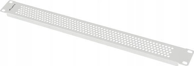 Panel blindues rack Lanberg 19", 1U, rrjetë, gri