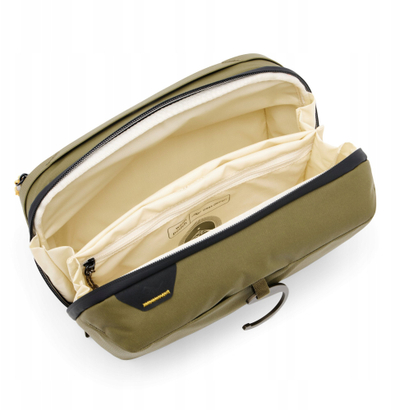 Çantë tualeti Peak Design Wash Pouch, që s’e kap uji, me grep për ta var, ngjyrë kelp