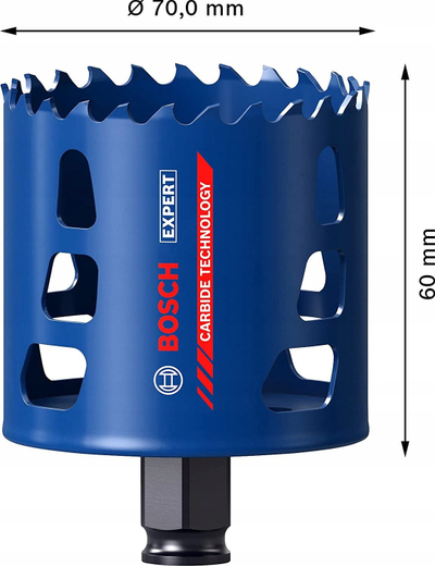 Sharrë rrethore Bosch Expert Power Change Endurance Heavy Duty Carbide 70mm, karabit, për dru dhe metal
