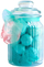 Set bomba banjoje CHLAPU CHLAP Spa Moments Turquoise Foam, 22 copë, shkumë turkeze