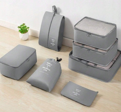 Organizues udhëtimi Korbi M13I XXL, set 7 çanta, gri