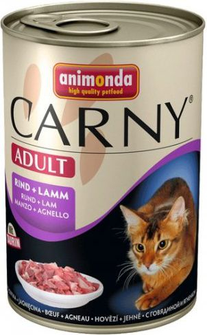 Animonda Carny Adult Говедско и Јагнешко Влажна Храна за Мачки, 400 g
