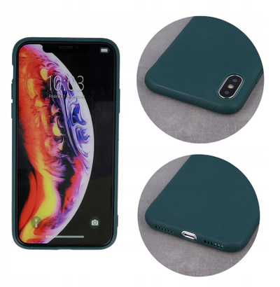 Kapak matt TPU për telefon Motorola Moto G86, i butë, që s’gërvishtet kollaj, jeshile pylli