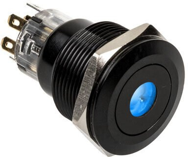 Buton shtypës DimasTech Vandalism 22mm Blackline Dot, RGB, i zi