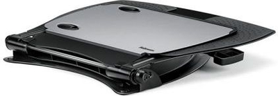 База за лаптоп Fellowes Pro 8024602, прилагодлива, USB разделник 4 порти, сиво-црна