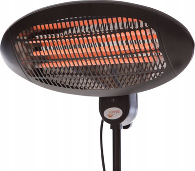 Грејач на постојка Sunred Elektra SMQ2000A, 2000W, инфра црвено, црн