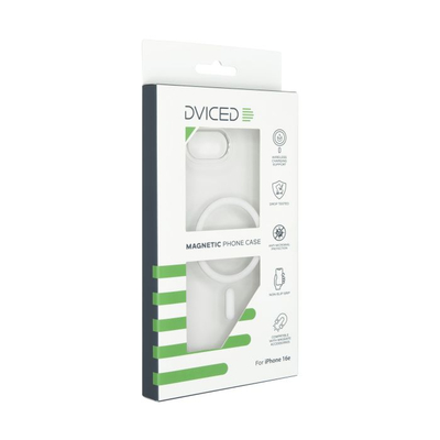 Dviced Magnetic iPhone 16e Clear Case, White