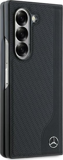 Mbulesë telefoni Mercedes MEHMZFD623RBGVK për Samsung Galaxy Z Fold6, imitim lëkure, M, e zezë