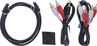 Receiver Bluetooth InLine HiFi 5.1 dhe USB DAC, RCA dhe Toslink, me ekran, i zi