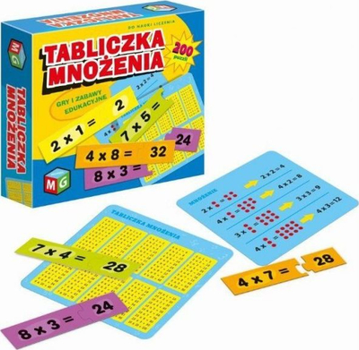 Loja edukative Multigra Multiplication Table, 100 pllaka, deri në 100, shumëngjyrëshe