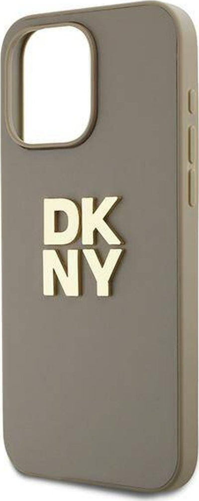 Mbrojtëse telefoni DKNY DKHCP15XPBSWSE, për iPhone 15 Pro Max 6.7", me rrip kyçi, bezhë
