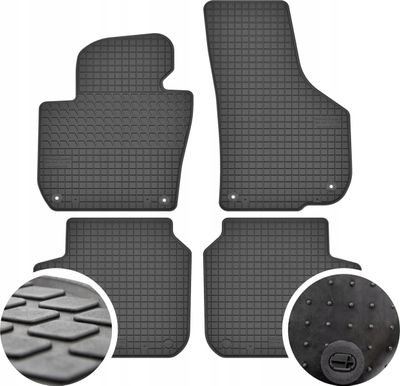 Tapeta gome për veturë Rubber Mats Skoda Superb II, set 4 copë, të zeza