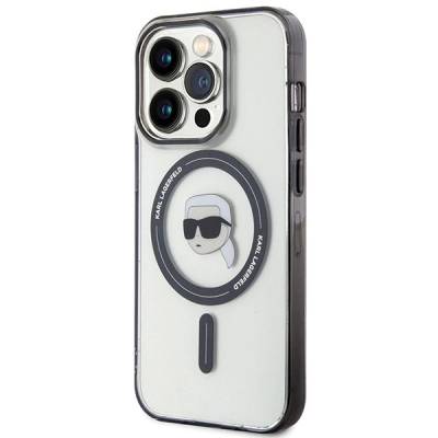 Mbulesë telefoni Karl Lagerfeld KLHMP15XHKHNOTK, për iPhone 15 Pro Max 6.7", MagSafe, transparente