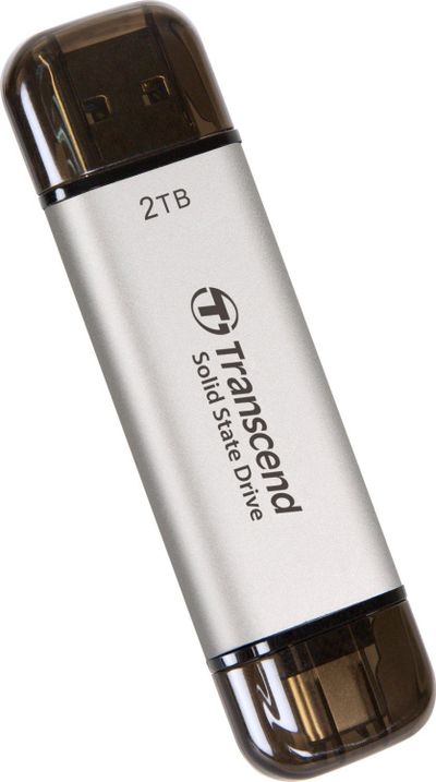 SSD i jashtëm Transcend ESD310S, 2TB, USB, ngjyrë argjendi