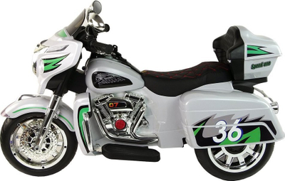 Motor elektrik me tre rrota për fëmijë Goldwing NEL-R1800GS, 12V 2x45W, 6 km/h, gri