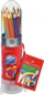 Set lapsash me ngjyra Faber-Castell Colour Grip Rocket, 15 copë, i kuq