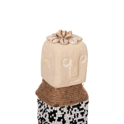 Dekor tavoline Sumba 7x7x17cm (HM4309), bardhë