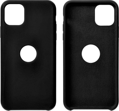 Kapak silikoni Forcell për Samsung Galaxy A42 5G, Soft Touch, mat, i zi