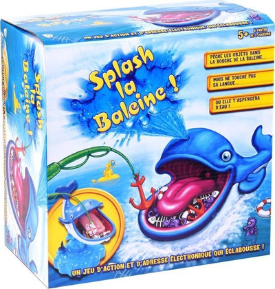 Lojë tavoline Splash La Baleine GR0331, elektronike, me ujë, blu