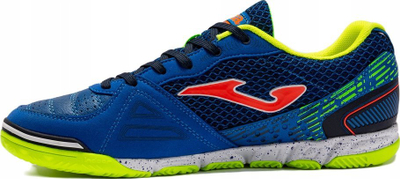 Atlete futsalli Joma Mundial 22 Indoor, me shollë jo-shqitëse, për të rritur, blu me neon