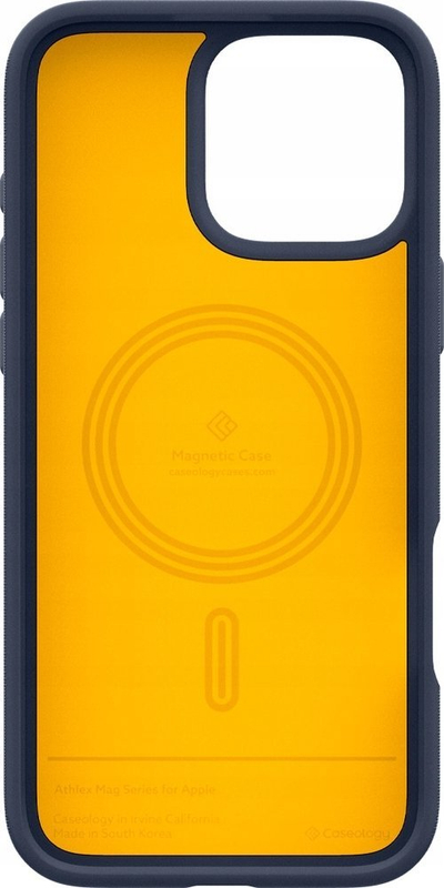 Заштитна маска Caseology by Spigen Athlex MagSafe за iPhone 16 Pro, Active Navy, сина