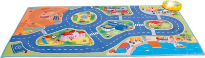 Tapet loje Chicco Electric Play Mat City, interaktiv, me zëra, shumëngjyrësh