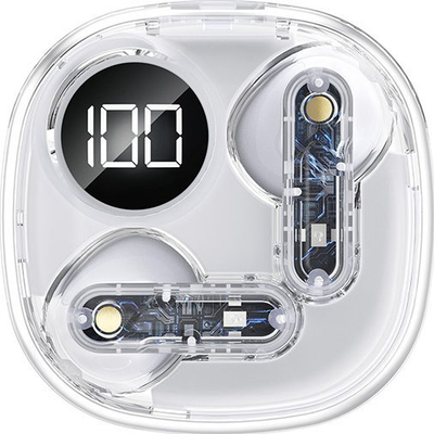 Kufje TWS Marvo HW-302, Bluetooth 5.3, ekran dixhital, transparente