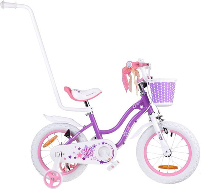 Biçikletë për kalamaj RoyalBaby Star Girl RB14G-1, 14", me rrota ndihmëse, lejla