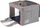Qese organizuese Vilde Storage Bag, 66L, me zinxhir, gri melange