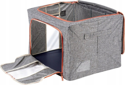 Qese organizuese Vilde Storage Bag, 66L, me zinxhir, gri melange