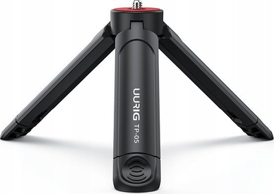 Tripod VRIG TP05, mini i zgjatueshëm, me vidë 1/4", i lehtë për tu mbajt, i zi