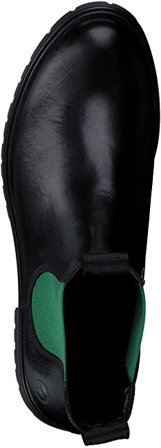 Çizme për femra Tamaris 1-25070-41-072, të zeza/gjelbra