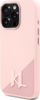 Kapak telefoni Karl Lagerfeld KLHMP16LSCMKMPCP, për iPhone 16 Pro 6.3", hardcase silikoni, rozë me vija