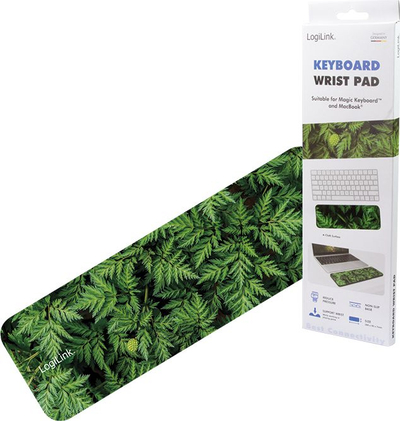 Подлога за зглоб LogiLink ID0169 Wrist Rest, ергономска, нелизгачка, зелена