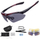 Syze çiklizmi RockBros 10001, lente të polarizuara UV400, set, të zeza të kuqe
