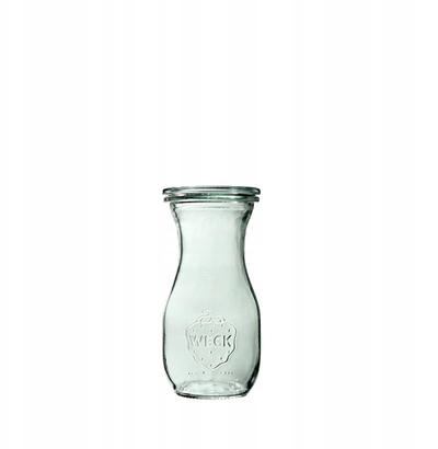 Set shishe qelqi Weck Saftflasche, 290ml, 6 copë, transparente