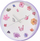 Orë murale Home Styling Collection Floral, Ø30 cm, motiv lulesh, lejla