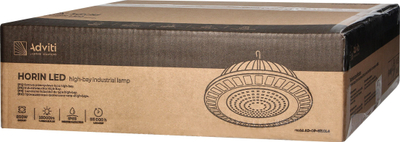 Llambë industriale LED Horin Highbay 200W, IP65, 4000K, e zezë