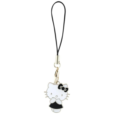Rrip telefoni Hello Kitty HKCPMKK, varëse për zbukurim, bardh e zi