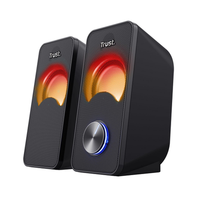 Bokse kompjuteri Trust Arys RGB 23120, USB, 3.5mm, të zeza