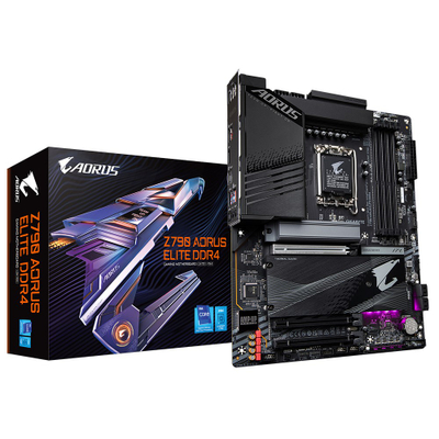 Матична плоча Gigabyte Z790 AORUS ELITE, DDR4, LGA1700, црна