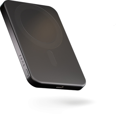 Powerbank ZENS Slim Qi2 алуминиум, 5000mAh, безжично полнење, црна