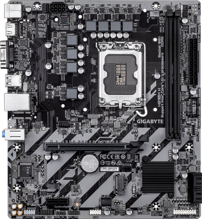 Pllakë amë GIGABYTE H810M H, DDR5 6400MHz, PCIe 4.0 M.2, e zezë